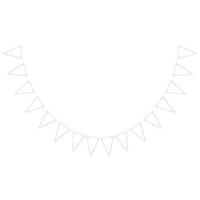 Bandeirinha Desenho linear ornamentado de múltiplas flores de  (Todos)