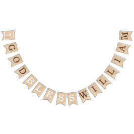 Bandeirinha Deus abençoe 7 Letras Comunidade do Batismo da Mad