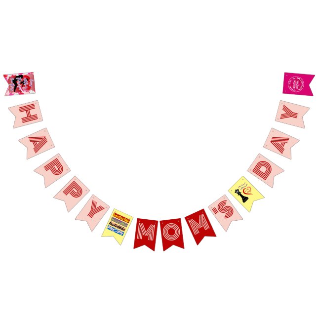 Bandeirinha Dia de as mães Feliz (Todos)