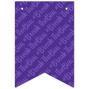 Bandeirinha Dia Internacional das Mulheres #BreakTheBias