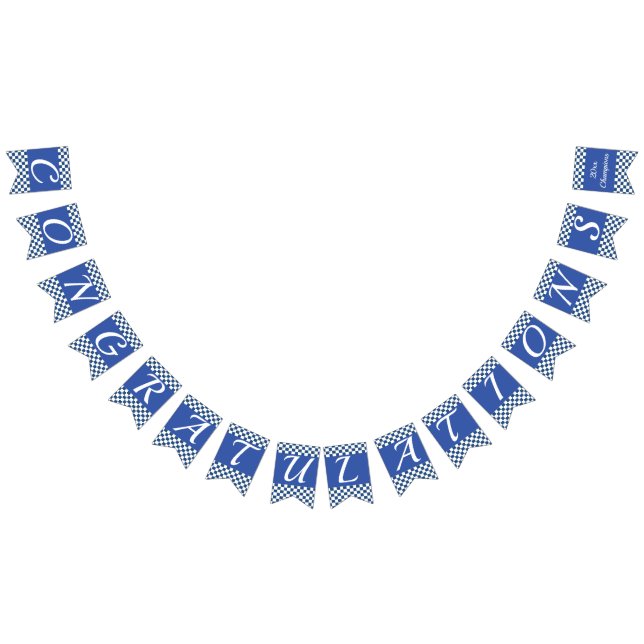 Bandeirinha Diga com estilo em azul (Todos)