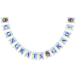 Bandeirinha Diversão, Rainbow Colorful Stripes Graduação Foto