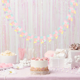 Bandeirinha Do Miss à Sra. Chá de Panela Retrô de Sorvete