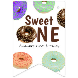 Bandeirinha Donuts Sweet One 1º Aniversário