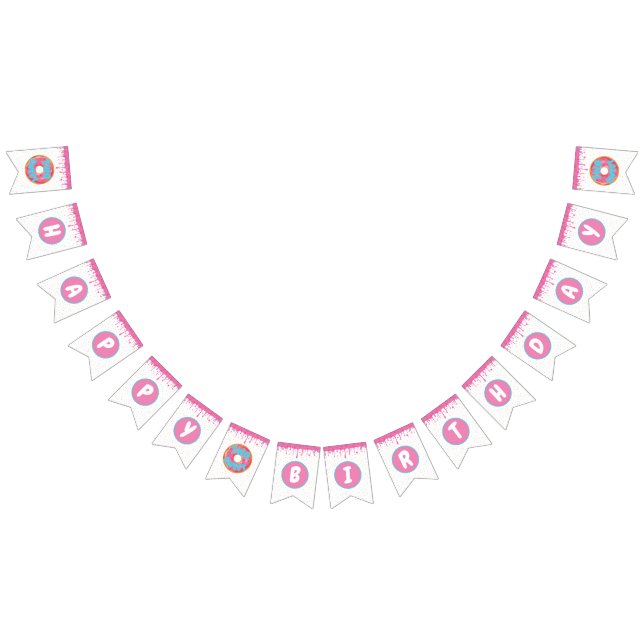 Bandeirinha Duas Banner de aniversário doce (Todos)