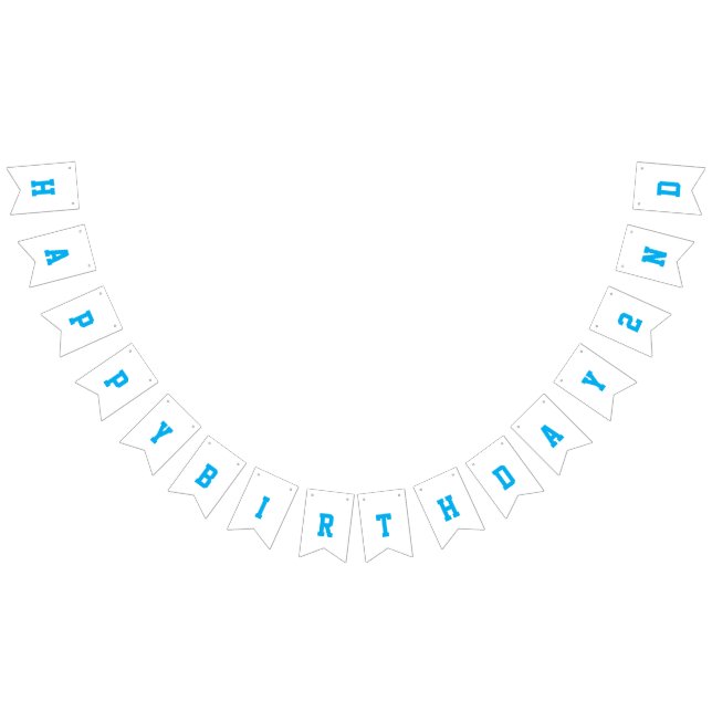 Bandeirinha Duas Festas de segundo aniversário de Carro Rápido (Todos)