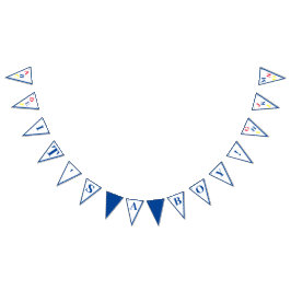 Bandeirinha É um banner de bunting das cores primárias do Boy 