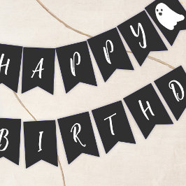 Bandeirinha Ei Boo Aniversário Fantasma