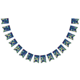 Bandeirinha Eid Mubarak Banner - Brushstrokes