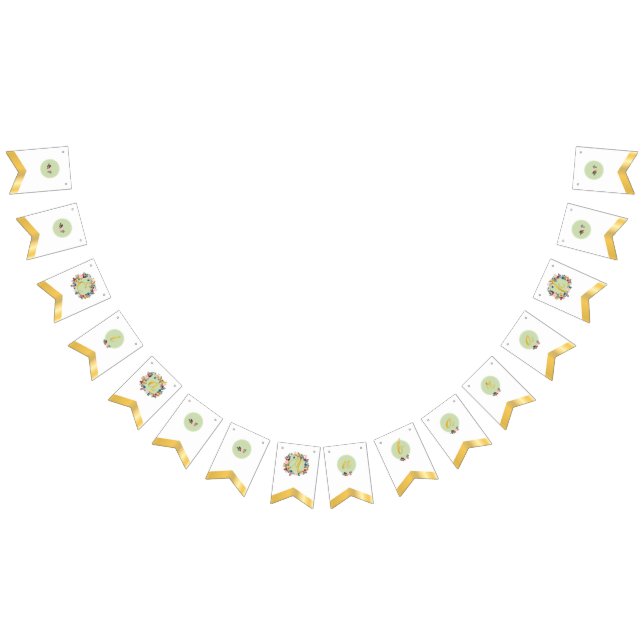 BANDEIRINHA EID MUBARAK FLORAL (Todos)