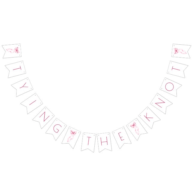 Bandeirinha Ela é Chá de panela de Fita de Rosa de Casando (Todos)