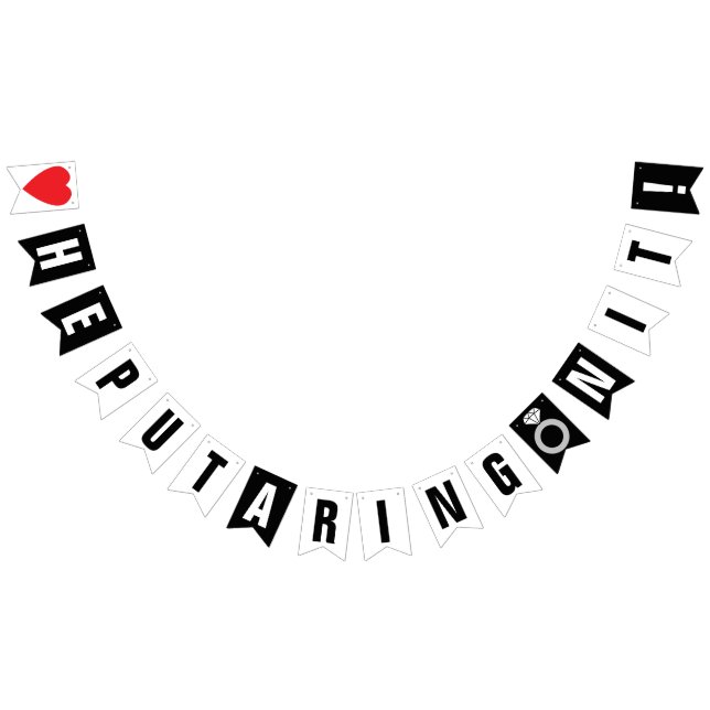 BANDEIRINHA ELE COLOCOU UM ANEL NELE! DECOR DO NOIVADO DE CASA (Todos)