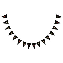 Bandeirinha Elegante Black e Dourado 50º Convite de Aniversári