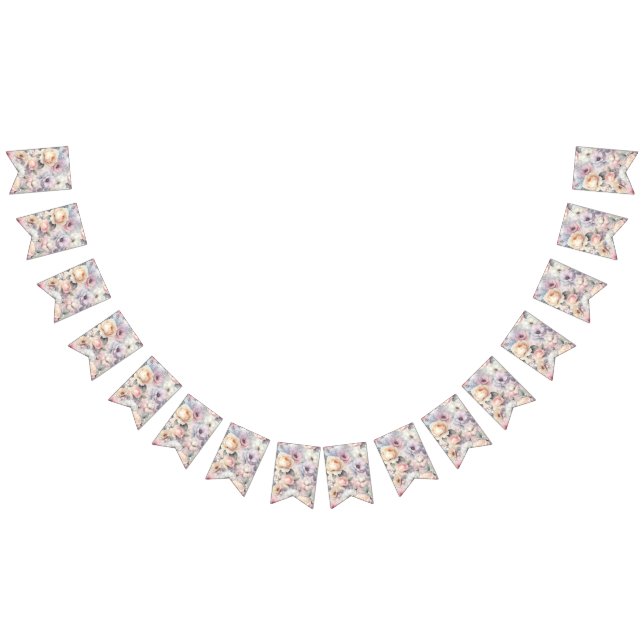 Bandeirinha Elegantes Flores de Rosa (Todos)