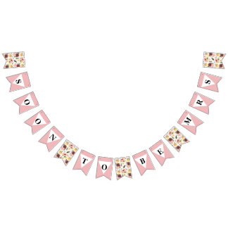 Bandeirinha Em breve será o banner da Sra.-bunting