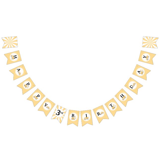 Bandeirinha Em construção, banner de bunda de aniversário (Todos)