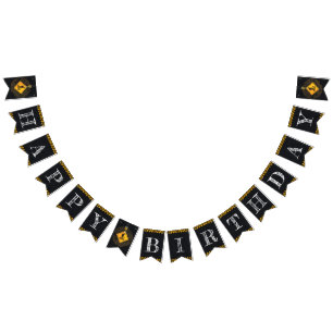 Bandeirinha Em Construção Feliz Aniversário