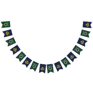 Bandeirinha Emblema/ Tecido Escocês do Clã Abercrombie & Cardo