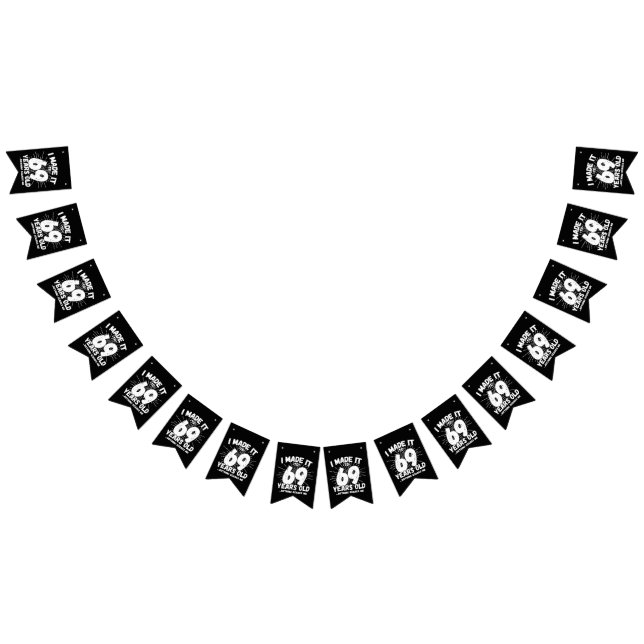 Bandeirinha Engraçado 69º Aniversário Citação Sarcástica 69 an (Todos)