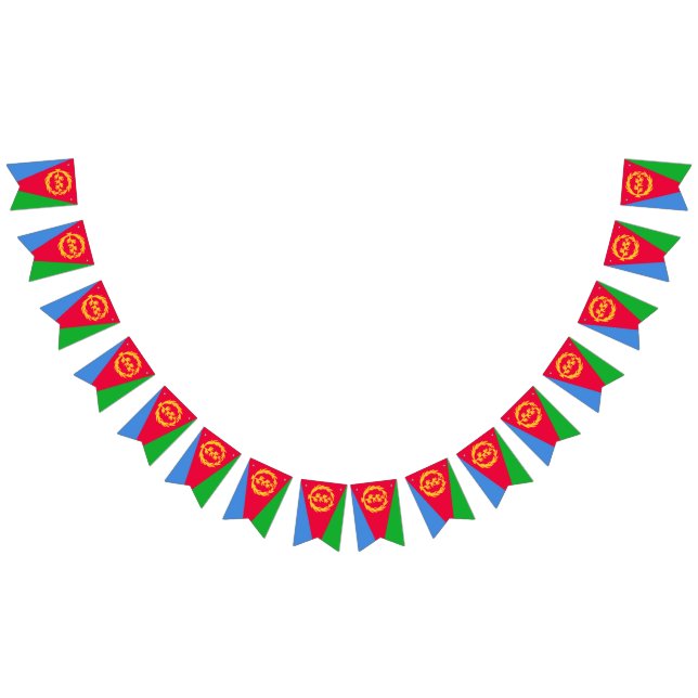 Bandeirinha Eritrea flag bunting banner (Todos)