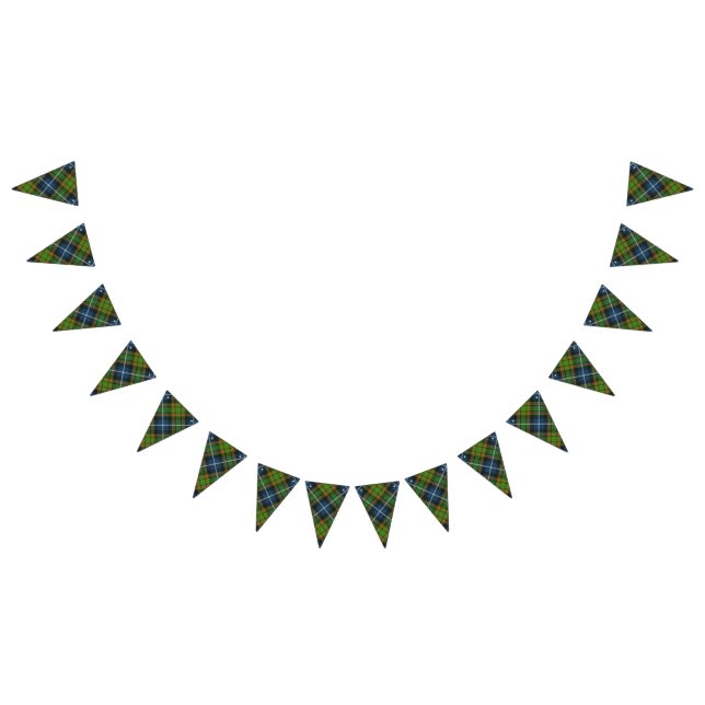 Bandeirinha Escocês Clan MacRae Caçando Tartan (Todos)