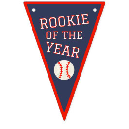 Bandeirinha Estandarte de Bunting de Beisebol do Novato do Ano