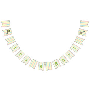 Bandeirinha Estandarte de Bunting de Chocalho Simplesmente Doc