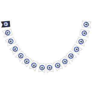 Bandeirinha Estandarte de Bunting Maçônico Azul