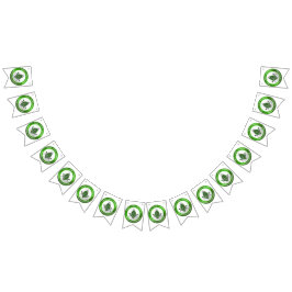 Bandeirinha Estandarte de Bunting Maçônico Verde