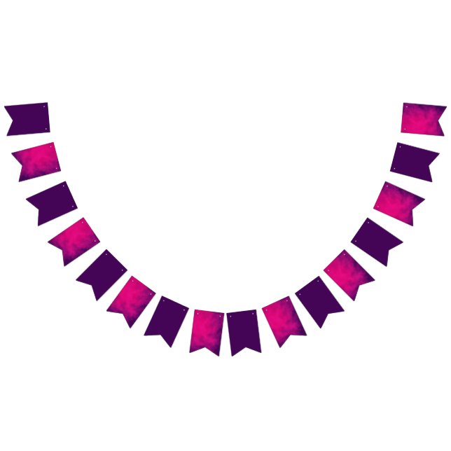 Bandeirinha Estandarte de Bunting Mistura Magenta Roxo – Perso (Todos)
