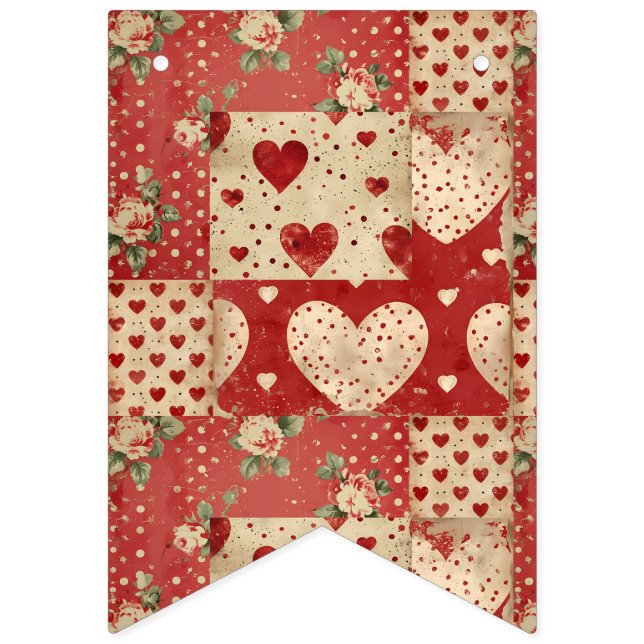 Bandeirinha Estilo shabby chic vintage  (Primeira Bandeira)