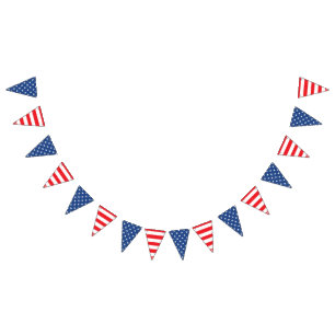 Bandeirinha EUA American Stars and Stripes.