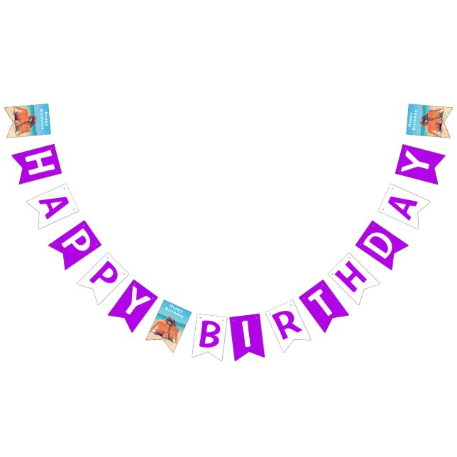 Bandeirinha Exemplo de Sinalizadores de Aniversário de Foto de (Todos)