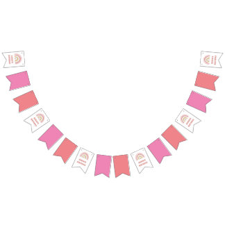 Bandeirinha Faixa de Aniversário Arco-Íris Rosa – Bunting de N