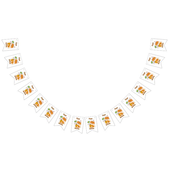Bandeirinha Faixa de Aniversário Shiba Inu Bunting (Todos)
