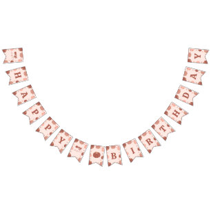 Bandeirinha Faixa de Bunting de Aniversário de Abóbora Retro R