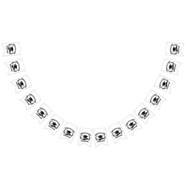 Bandeirinha Faixa de Bunting para Formatura Parabéns (Todos)