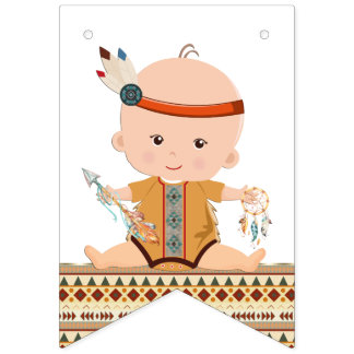 Bandeirinha Faixa de Chás de fraldas Tribal
