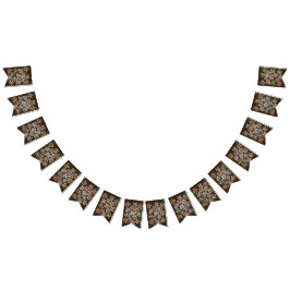 Bandeirinha Faixa de Feliz Aniversário Florido