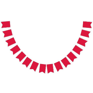 Bandeirinha Faixa de festa personalizada Vermelho Carmesim