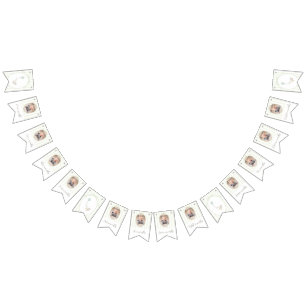 Bandeirinha faixa de fotos do Bobo verde de sábio Ganso 12 Mes