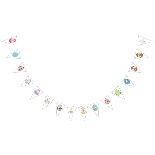 Bandeirinha Faixa de ovo da Festa páscoa (Todos)