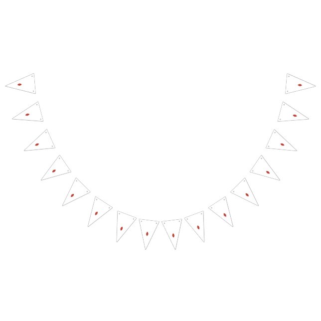 Bandeirinha Faixa Romântica de Bunting | Decoração de Beijos p (Todos)