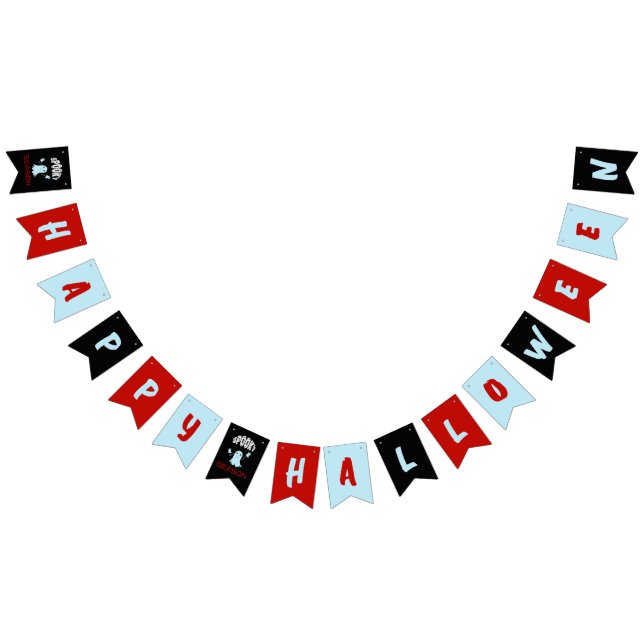 Bandeirinha Fantasmas do Dia das Bruxas (Todos)