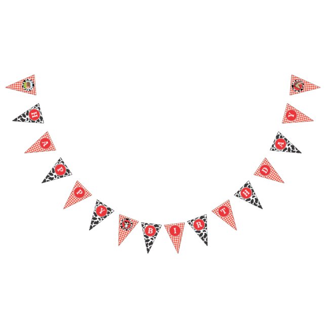 Bandeirinha Fazenda Barnyard Parabéns Banner de aniversário (Todos)