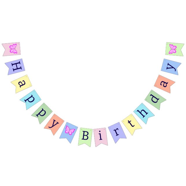 Bandeirinha Feliz aniversário (Todos)