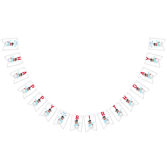 Bandeirinha Feliz aniversário Bunting Flagman com Violão (Todos)