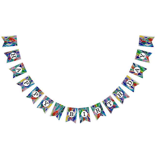 Bandeirinha Feliz Aniversário Colorido (Todos)