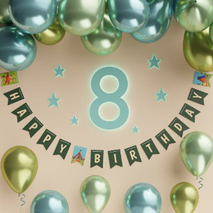 Bandeirinha Feliz Aniversário da Festa de aniversário de Campa