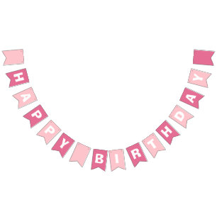 Bandeirinha Feliz aniversário da Rosa e Rosa